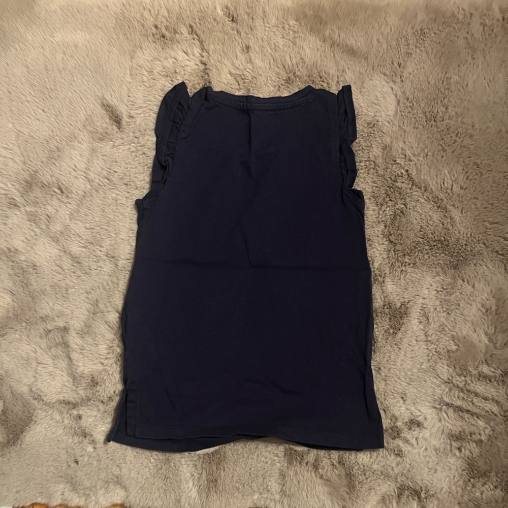 Isaac Mizrahi Kids Navy Floral Animal Tank Top - Picture 7 of 9